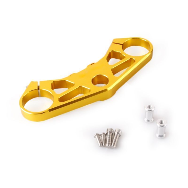 ya 5 8.7 Triple Tree Front End Upper Top Clamp for Suzuki GSXR 1000 2005 2006 Gold Motor