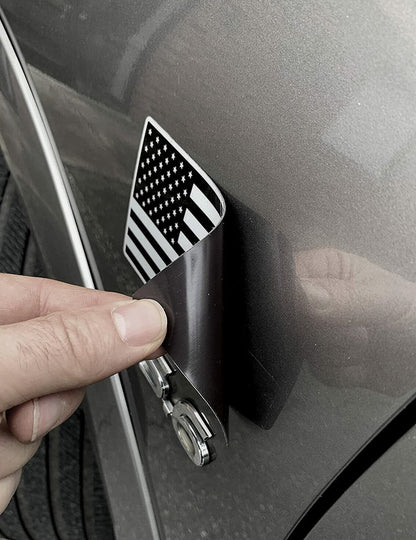 ya 1 8.12 baidi Car License Plate Frame Cover Cover Trunk American Flag Chrome For 1x