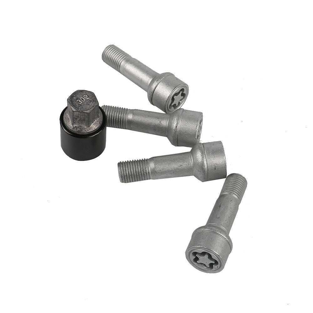 ya 5 8.7 5pcs A0019901707 M14x1.5x45 Wheel Set Studs Lugs Long Safety Bolts Fits for Mercedes