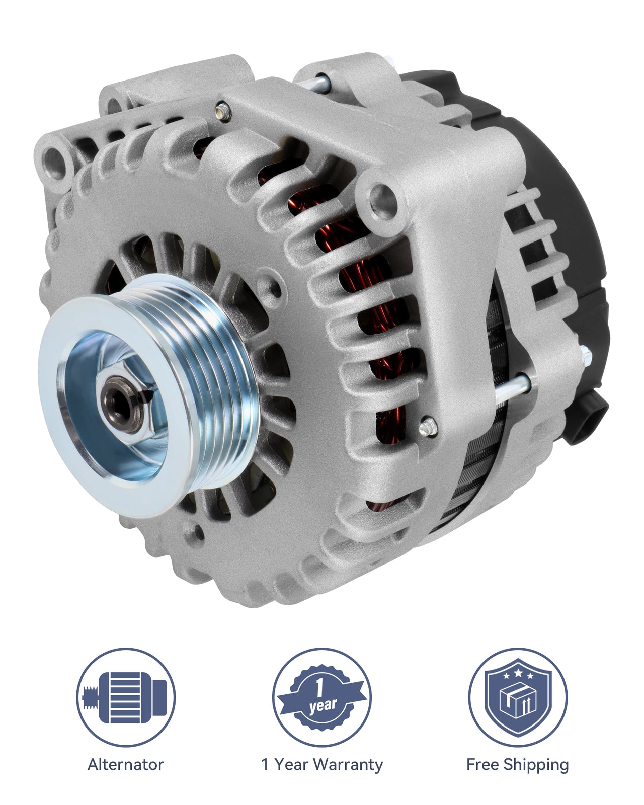 ya 27 7.2 15857608 Silver Alternator Fit for 2007-2013 for Chevrolet Silverado 1500 4.3L V6