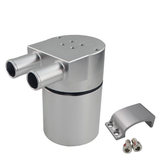ya 27 6.21 Silver Billet Aluminum Oil Catch Can Tank Bottle Baffled for BMW N54 335i 535i