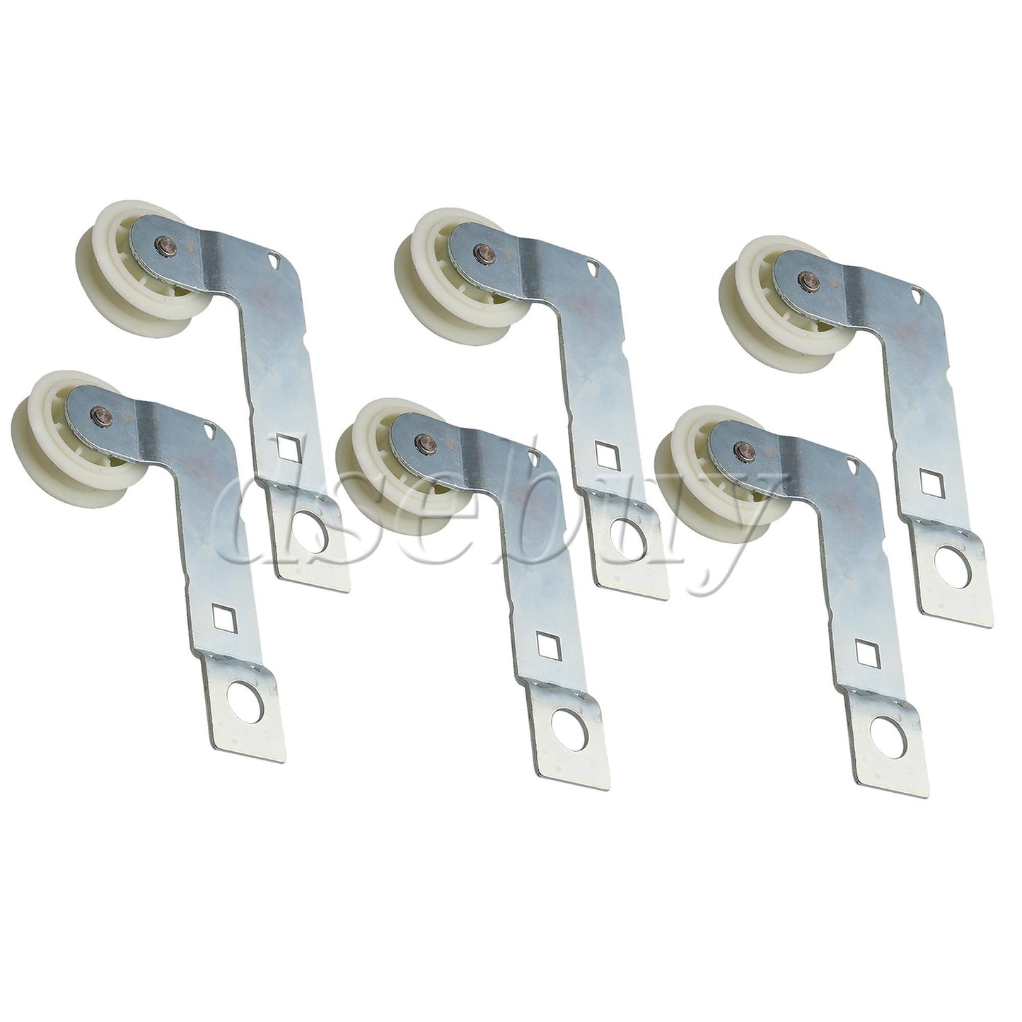 ya 26 6 Pieces Idler Pulley Replacement Part W10837240 16x9cm Metal+Plastic