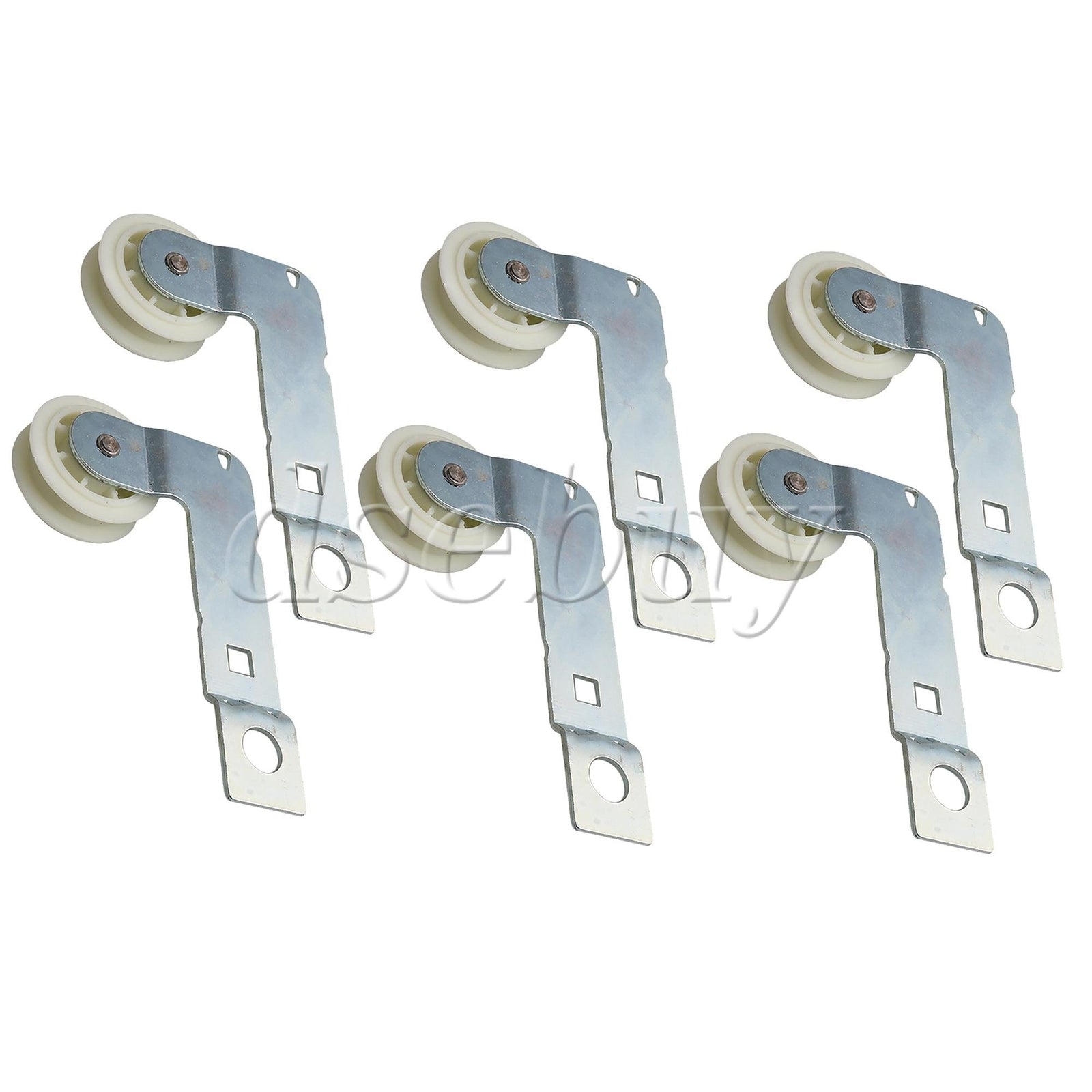 ya 26 6 Pieces Idler Pulley Replacement Part W10837240 16x9cm Metal+Plastic