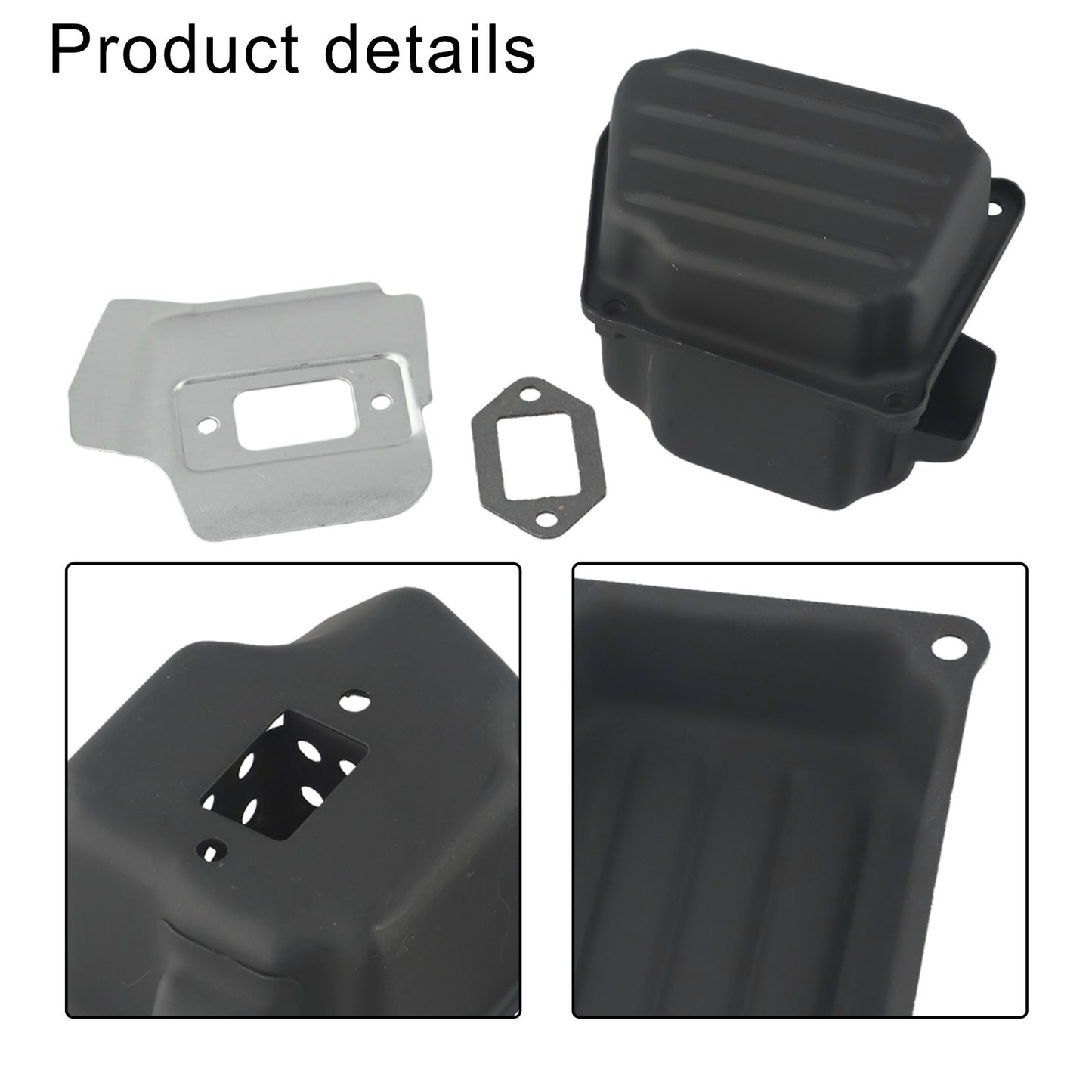 ya 17 Exhaust Silencer Kit With Gasket Cooling Plate Screws For 034 036 MS340 MS360