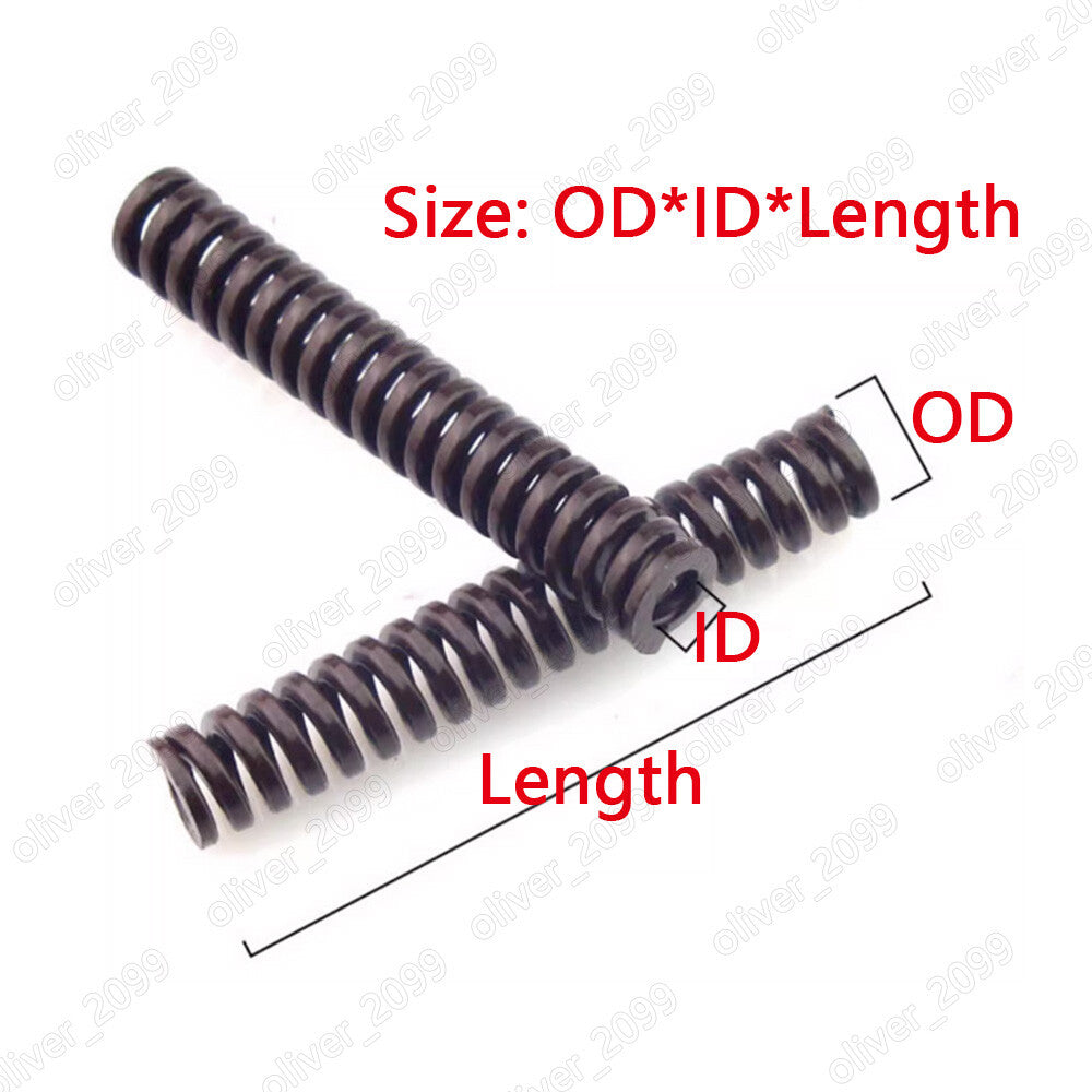 OD 8mm-40mm ID 4mm-20mm Heavier Load (TB) Brown Compression Mould Die Springs