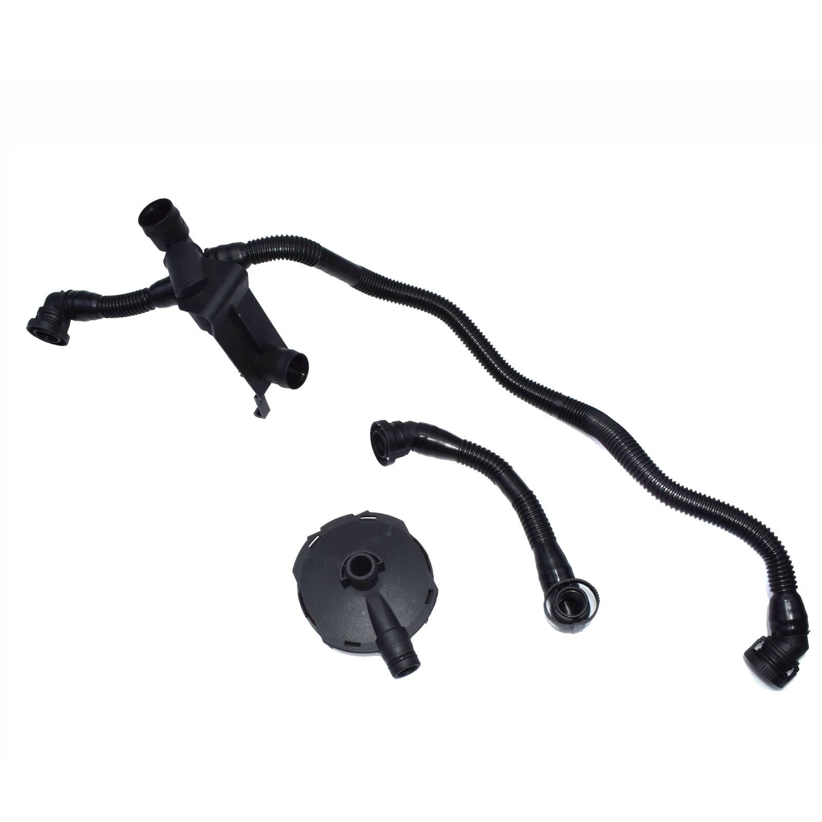 ya 1 8.5.1 for Audi A4 A6 3.0L V6 Crankcase Ventilation Valve and Breather Vacuum Hose Kit 3 pcs 