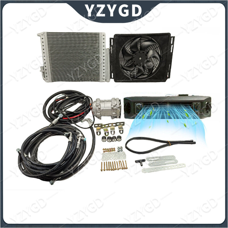 ya 1 7.7 Electric Cooling Only 12V Air Conditioner Universal Underdash Auto Car A/C Kit