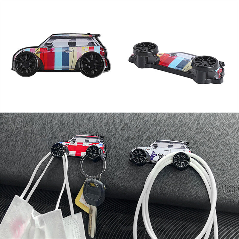 ya 5 8.7 for Mini Cooper Car Model Hooks Dashboard Storage Sticker Cable Line Holder