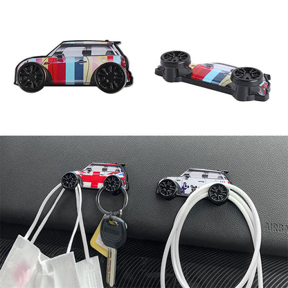 ya 5 8.7 for Mini Cooper Car Model Hooks Dashboard Storage Sticker Cable Line Holder