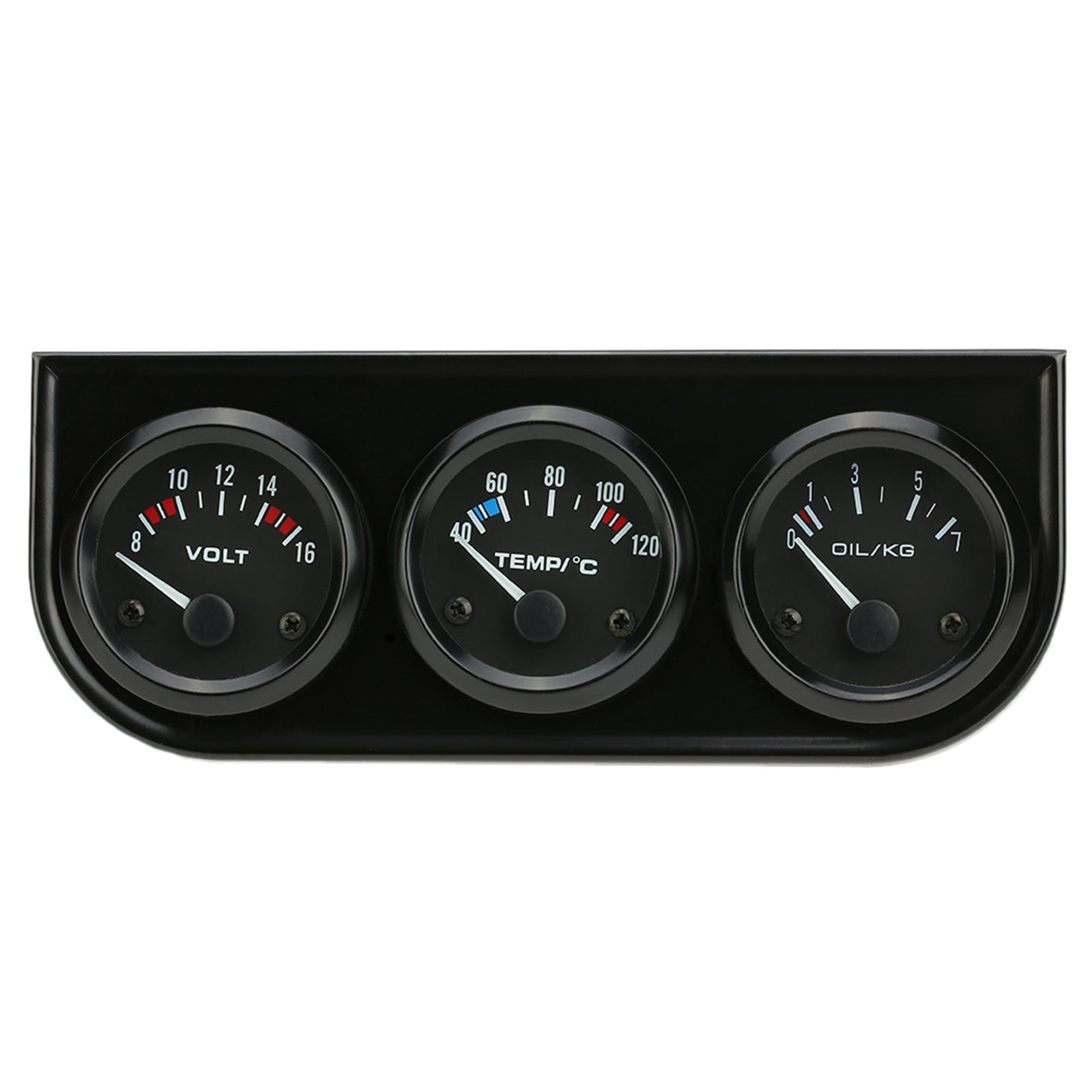 ya 2 6.26 Triple AUTO Gauge Kit Amp Temp Oil Car & Truck Parts Automotive 3in1 B4G0