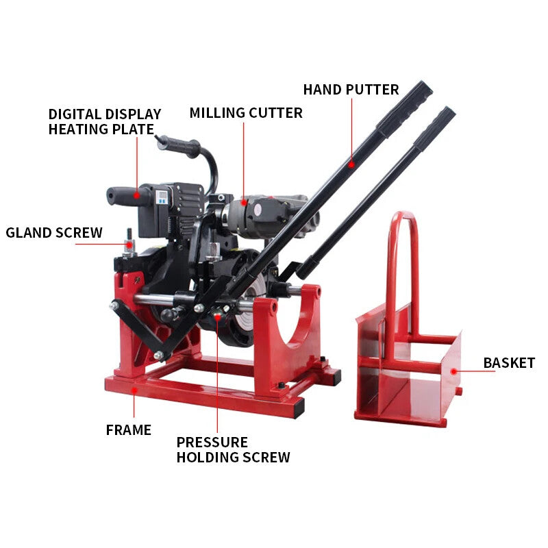 ya 26 PE Tube Hand Push Type Manual Hot Melt Welding Machine Hot Melt Machine