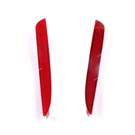 ya 27 6.21 Pair Rear Left & Right Side Bumper Reflector For 2008-2012 for Mazda 3 Red