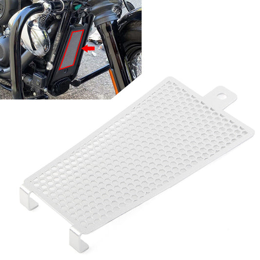 ya 1 7.8 for Harley Softail 2018-2022 Silver Oil Cooler Radiator Grille Cover Protector
