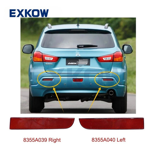ya 2 7.16 1 Dual rear bumper reflector kit for Mitsubishi Lancer 2007-2017 ASX 2010-2019