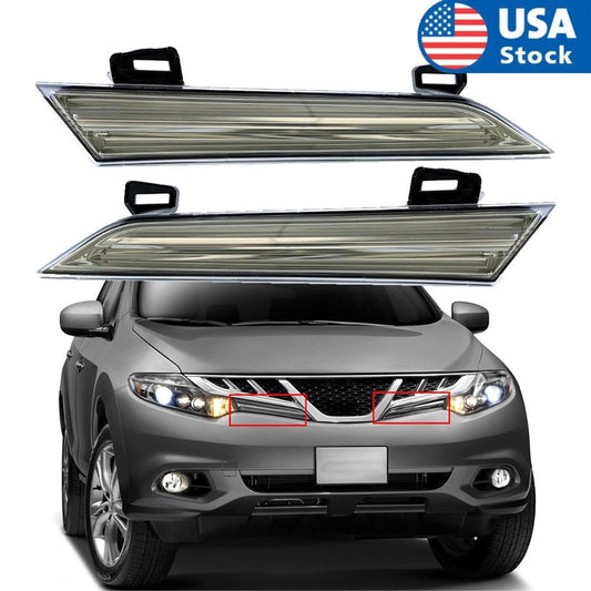 ya 4 6.22 2Pcs Car Left+Right Side Headlight Reflector Panel for Nissan Murano 2009 - 2014