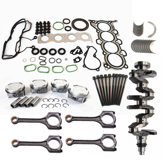 ya 11 10.28 G4NA 2.0L Engine Piston Gasket Bearing Kit w/ Crankshaft & Rods for Hyundai