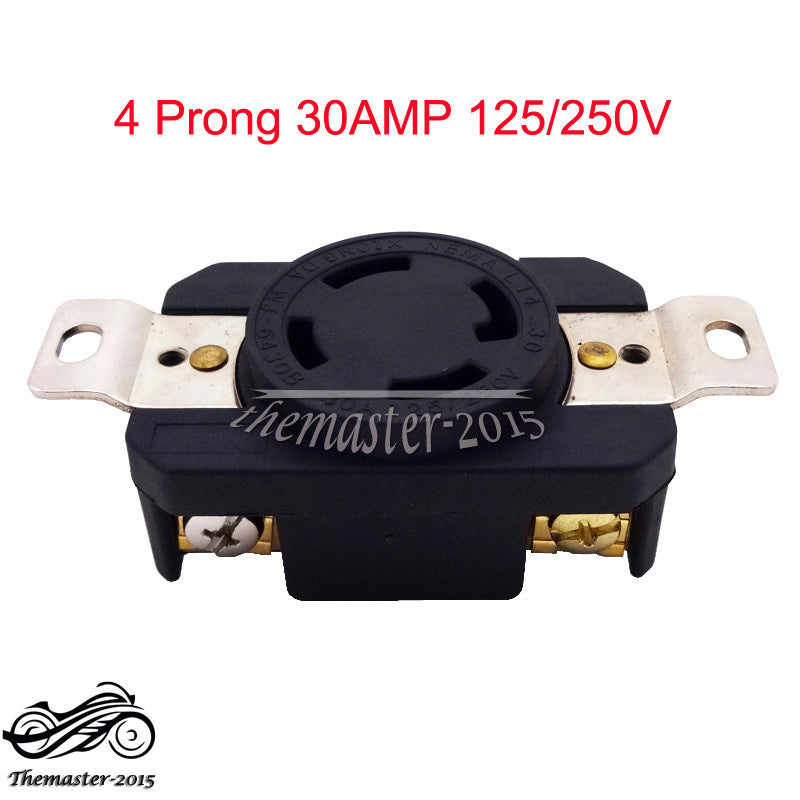 ya 28 4 Prong Receptacle Generator Twist Lock Socket 30AMP 125/250V NEMA L14-30R