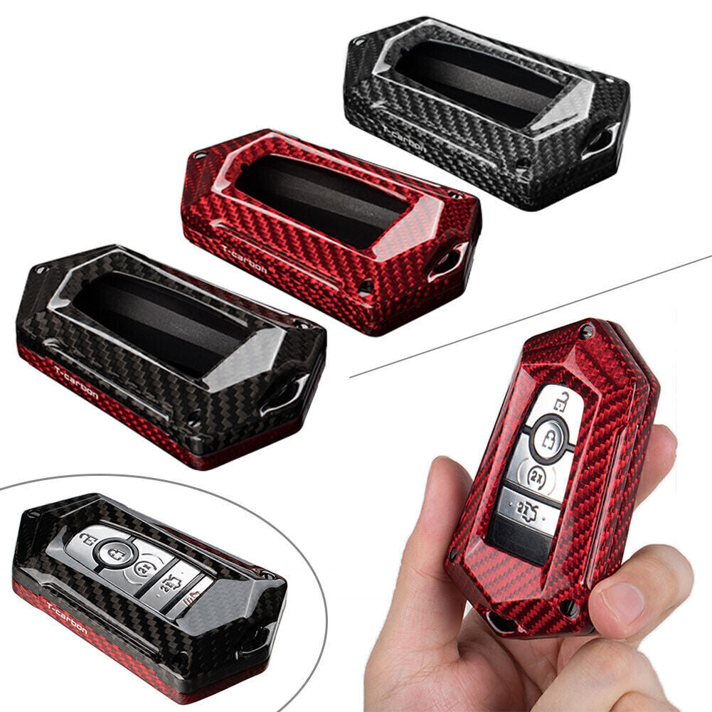 ya 10 5.28 for Ford Fusion F-150 Mondeo Edge Ecosport for Mustang Carbon Fiber Car Key Fob Case