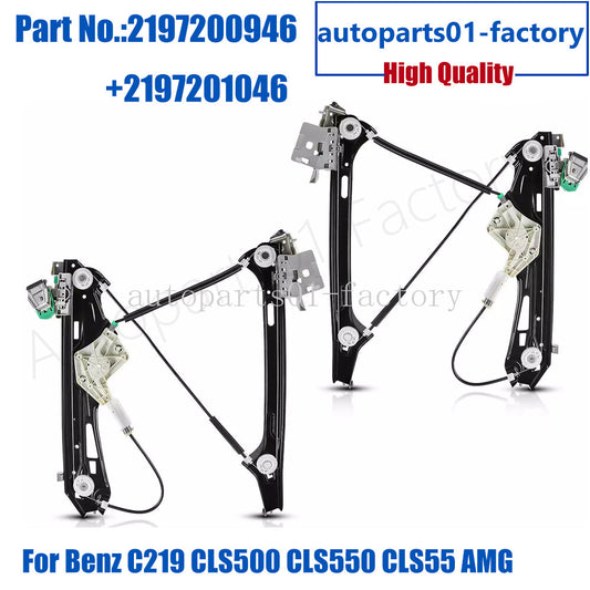 ya 1 6.30 Front Left&Right Window Regulator for Mercedes-benz C219 CLS500 CLS550 CLS55 AMG