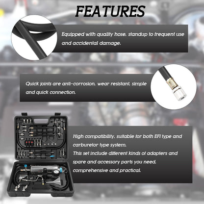 ya 5 8.7 Car Fuel Injection System Cleaning Tool Set Cleaner Throttle Washing Tool K