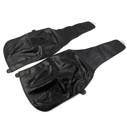 ya 5 8.7 Black PU Leather Flame Rear Trike Fender Bra Fits for Harley Tri Glide Ultra Classic