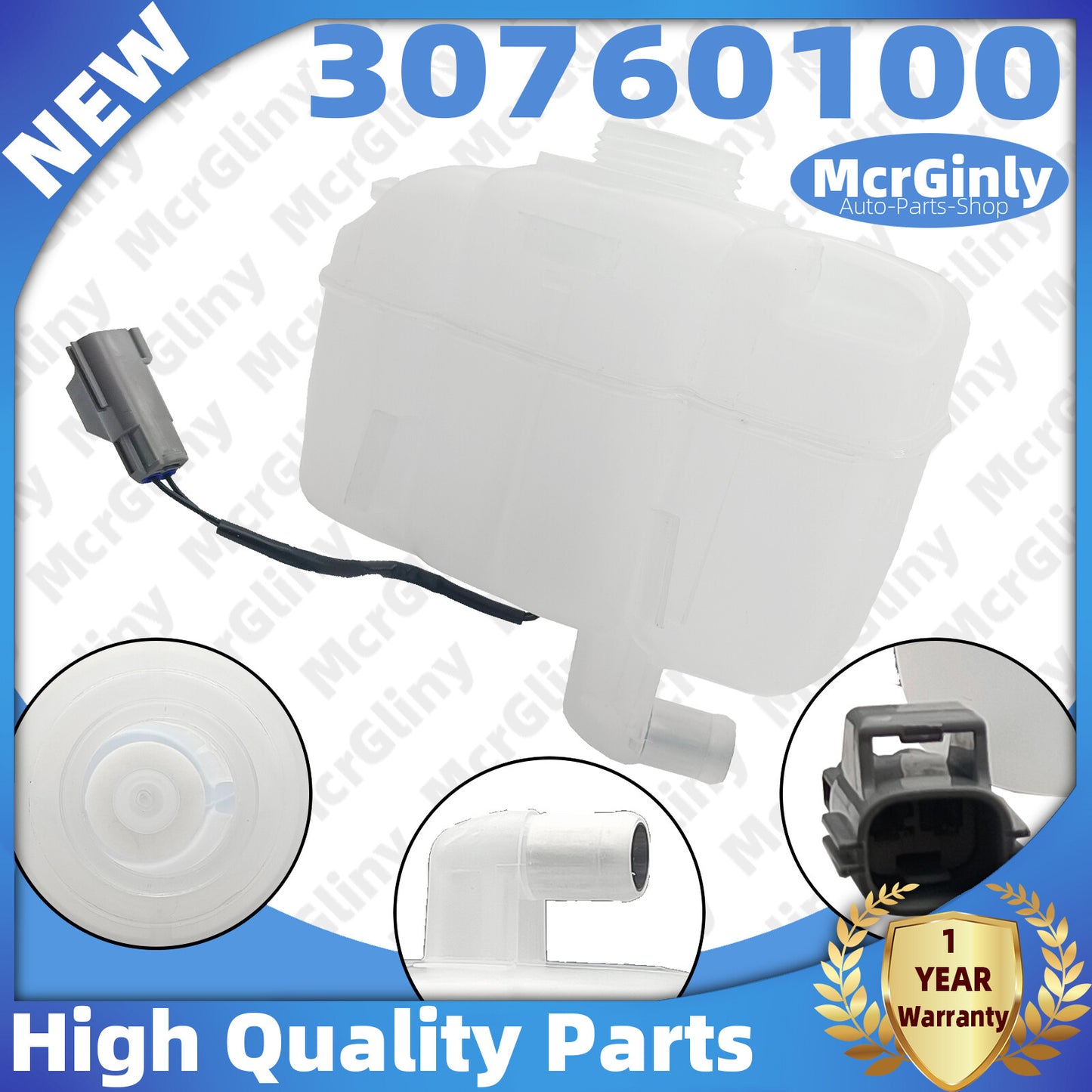 ya 9 6.5 Coolant Reservoir Overflow Tank for Volvo S60 S80 V70 XC90 D5244T4 30760100