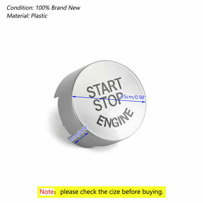 ya 1 8.12 baidi Silver Start Stop Engine Switch Button Cover For F20 F30 F10 F01 F25 F26 U1