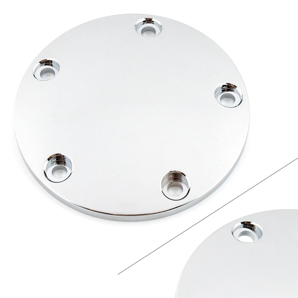 ya 1 7.4 5 Hole Domed Point Timing Ignition Timer Cover Chrome for Harley Softail Touring