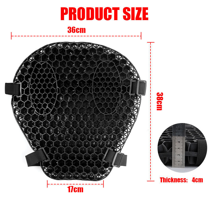 ya 5 8.7 Motorcycle Honeycomb Gel for SEAT Cushion Pillow Pad Cover Pressure Relief Universal