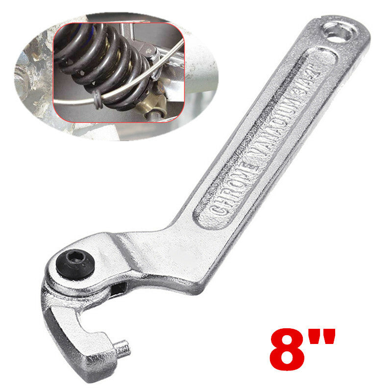 ya 5 8.7 Adjustable Motorcycle ATV Tool Shock Absorber C Clamp Spanner Hook Wrench 8