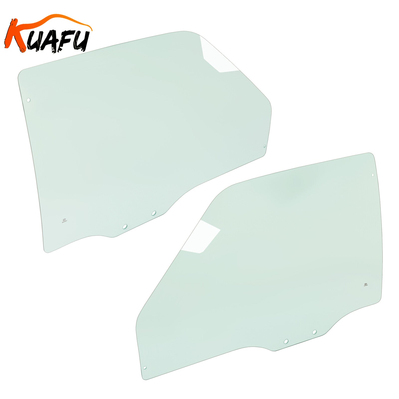 ya 2 6.30 KUAFU for Chevrolet S10 for GMC S15 1982 1983-1992 Front Side Door Window Glass 2Pcs