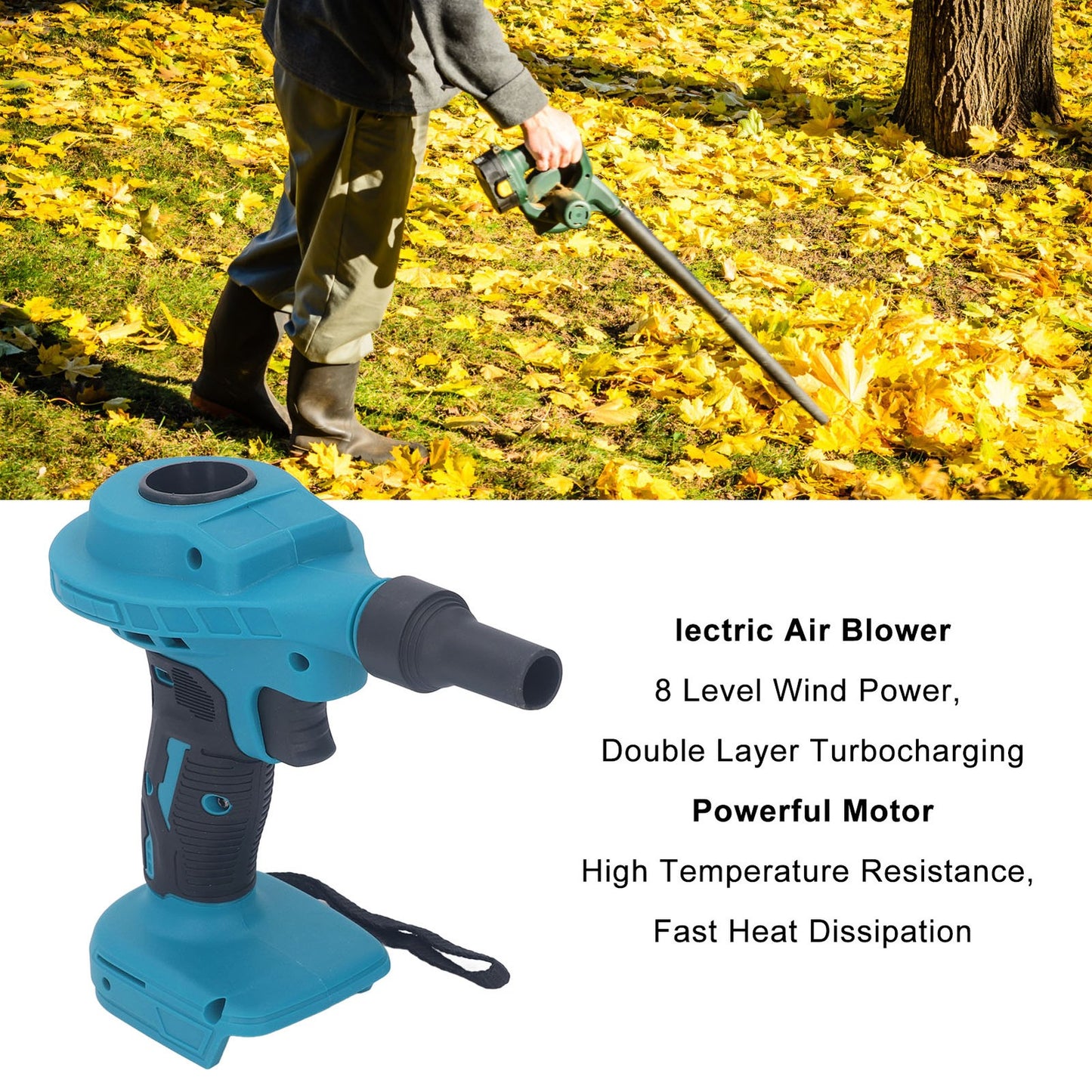 ya 17 Electric Air Blower hargeable Battery Powered Handheld Dust