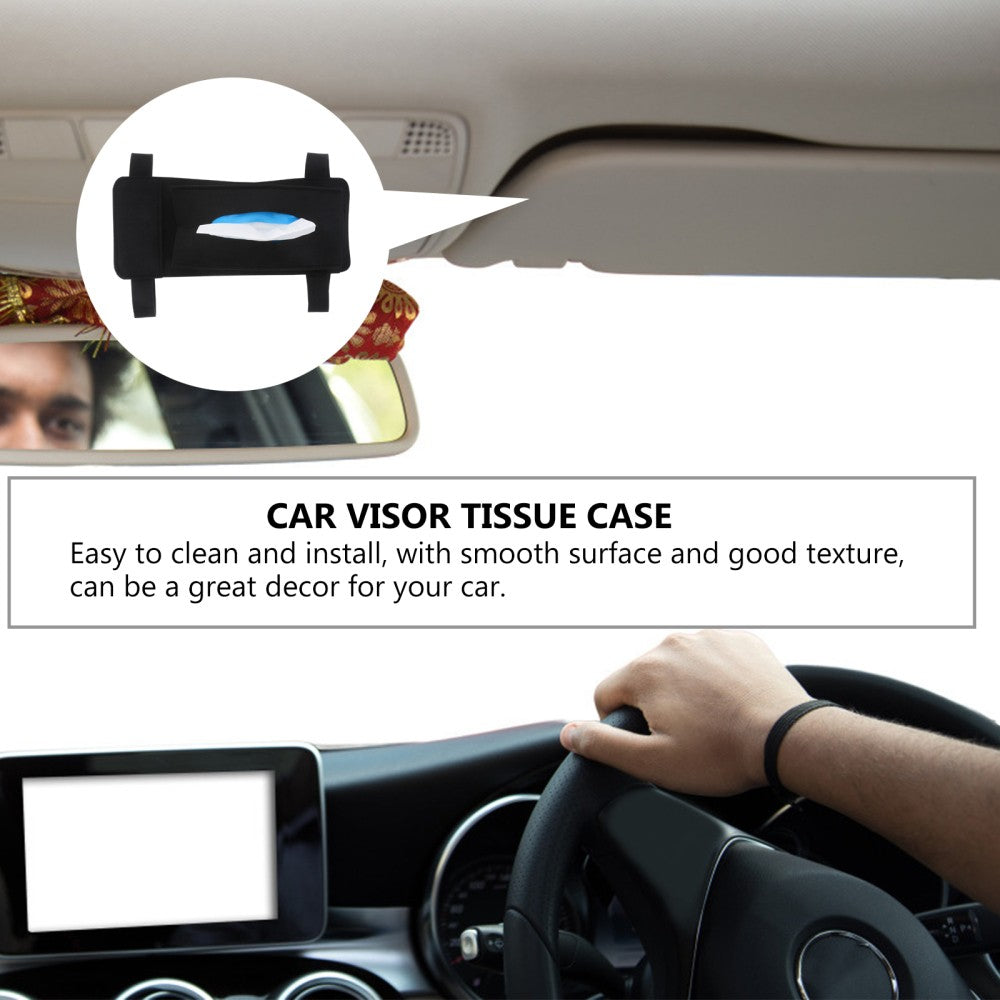 ya 5 8.7 Car Tissue Box Visor Napkin Organizer Dispenser Automobile Holder