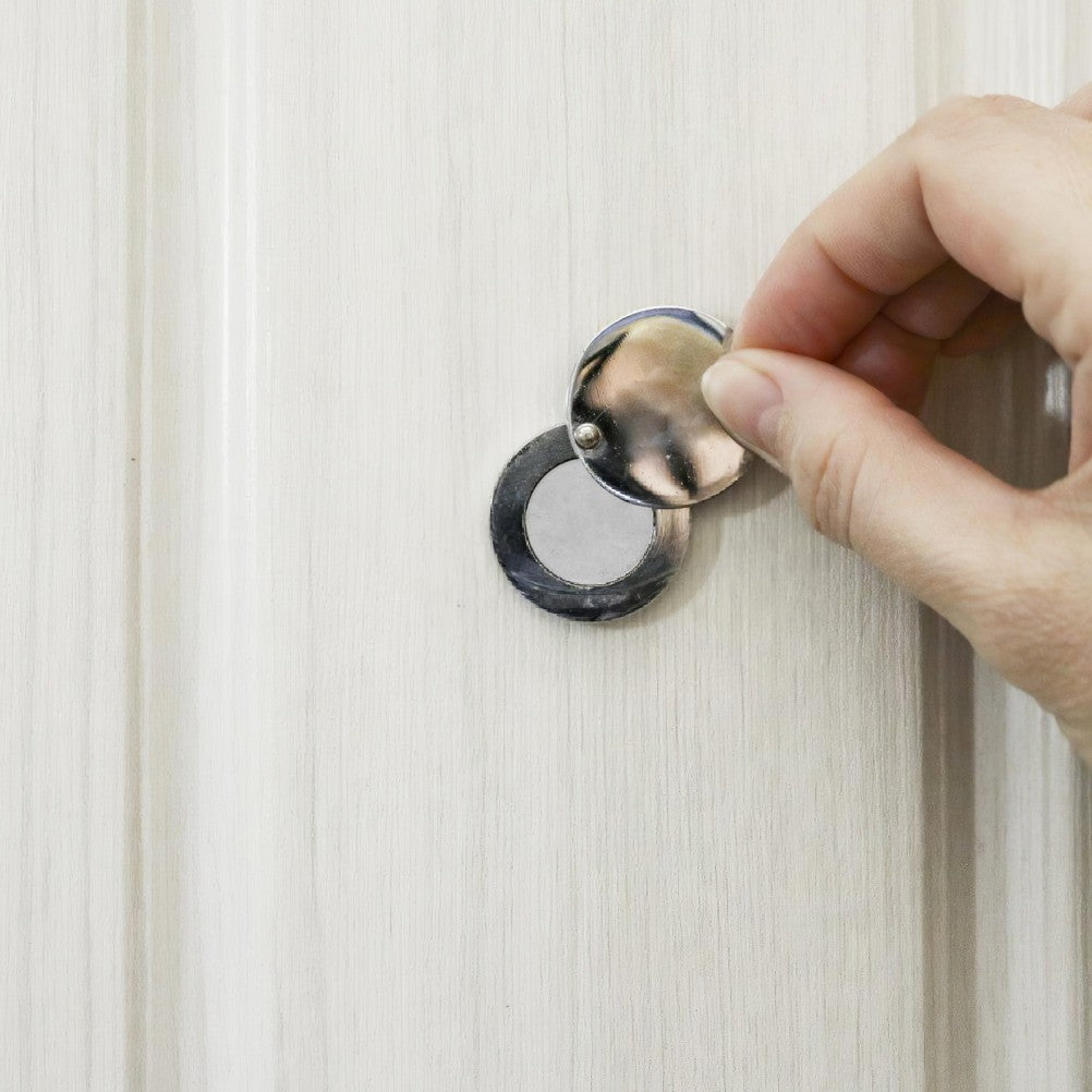 ya 14 1 Set Door Knob Cover Stainless Steel Deadbolt Cover Plate Round Knob Lock Hole