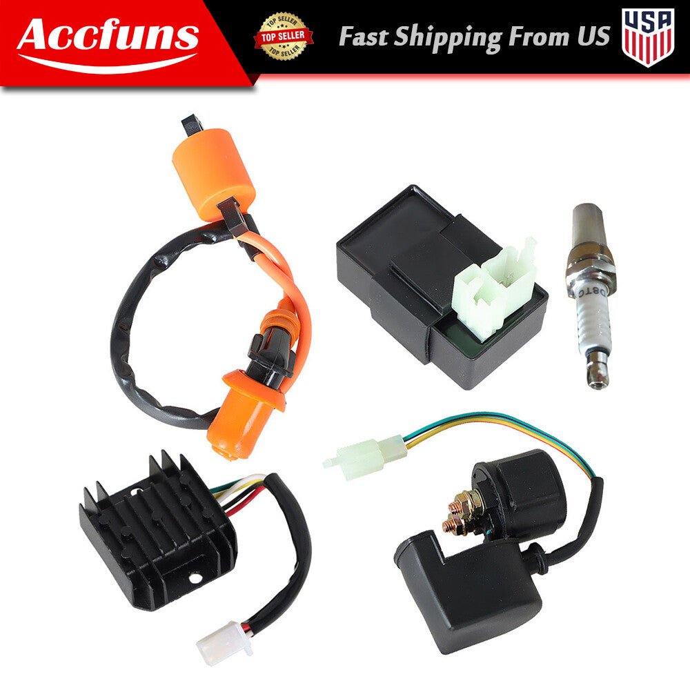 ya 6 6.12 Suitable for 150cc 200cc 250cc ATV racing ignition coil CDI regulator rectifier relay