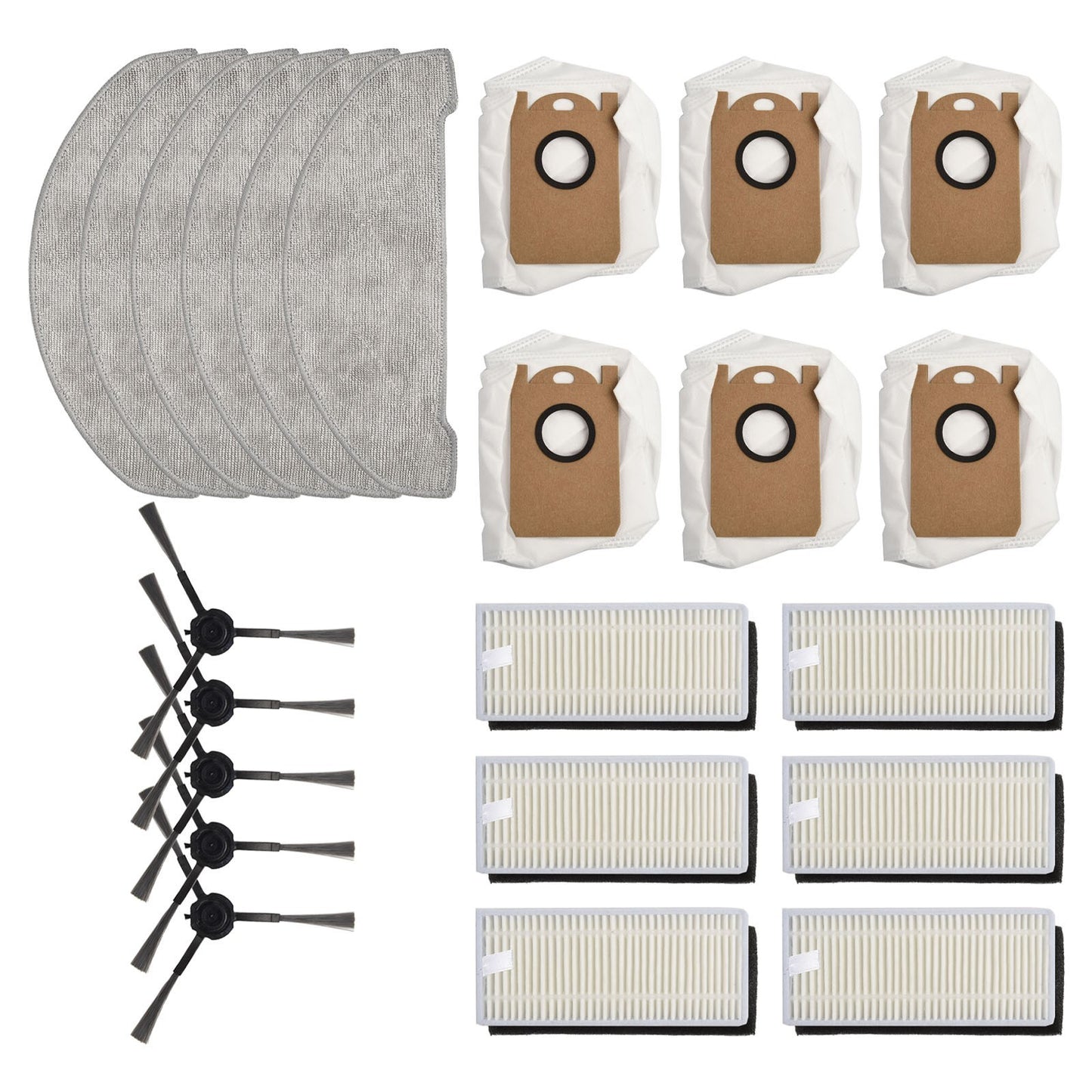 ya 25 Complete Cleaning Kit for For IMOU RV1 Pro Max with Side Brush and Filter