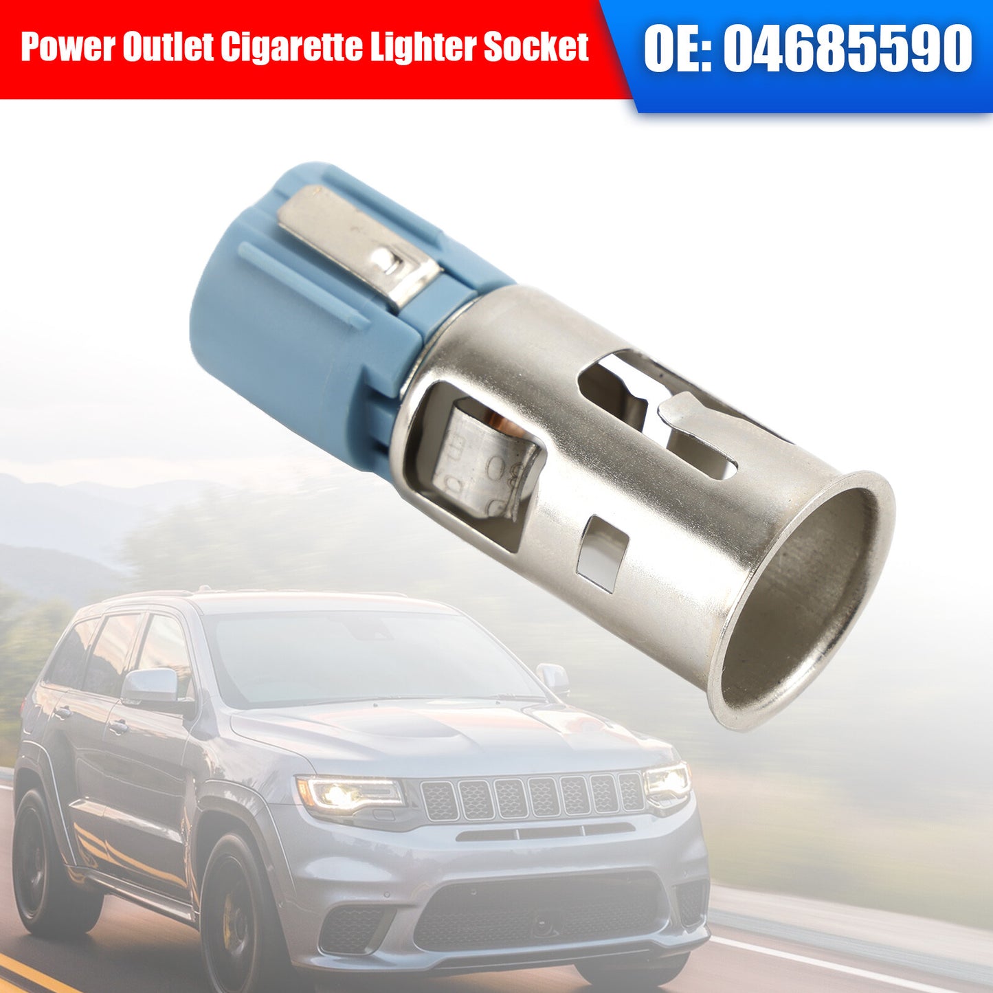 ya 1 8.5.1 Power Outlet Cigarette Lighter Socket 04685590 for Dodge for Ram