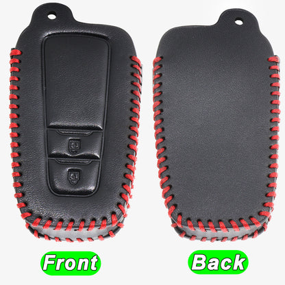 ya 5 8.7 Leather KeyFob Cover Case for Toyota for Camry for RAV4 CHR Prius for COROLLA for Land Cruiser