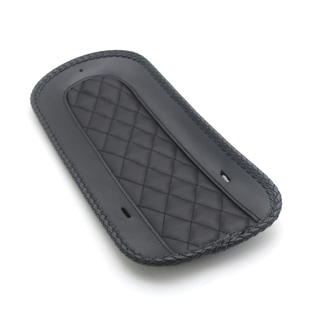 ya 5 8.7 Black Diamond Rear Fender Bib PU Leather for Harley Solo for Seat Touring FLHX 08-18