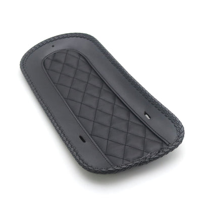 ya 5 8.7 Black Diamond Rear Fender Bib PU Leather for Harley Solo for Seat Touring FLHX 08-18