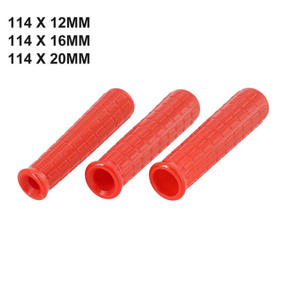 ya 15 10.20 Ergonomic Rubber for Wheelbarrow Red Round Tubes (2Pcs)
