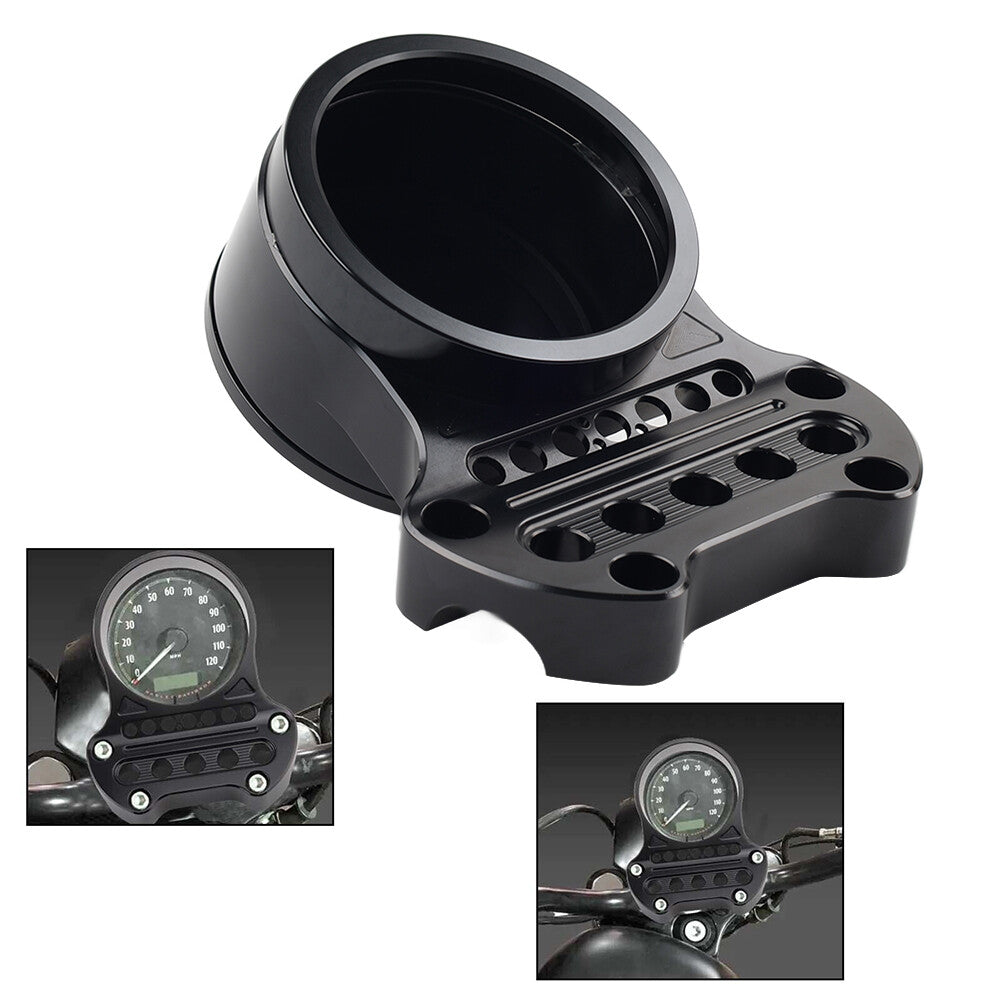 ya 2 6.29 for Harley Sportster XL1200 XL883 Speedometer Bracket Relocation Indicator Clamp
