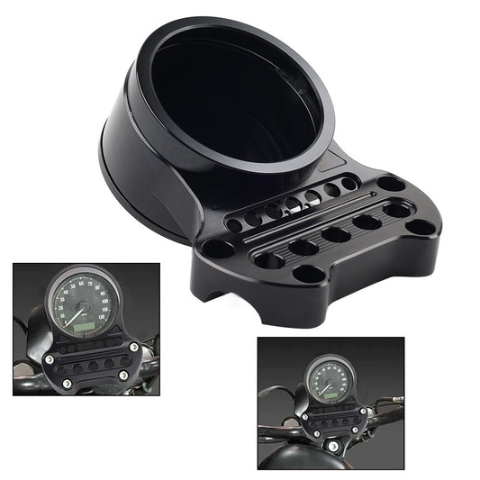 ya 2 6.29 for Harley Sportster XL1200 XL883 Speedometer Bracket Relocation Indicator Clamp