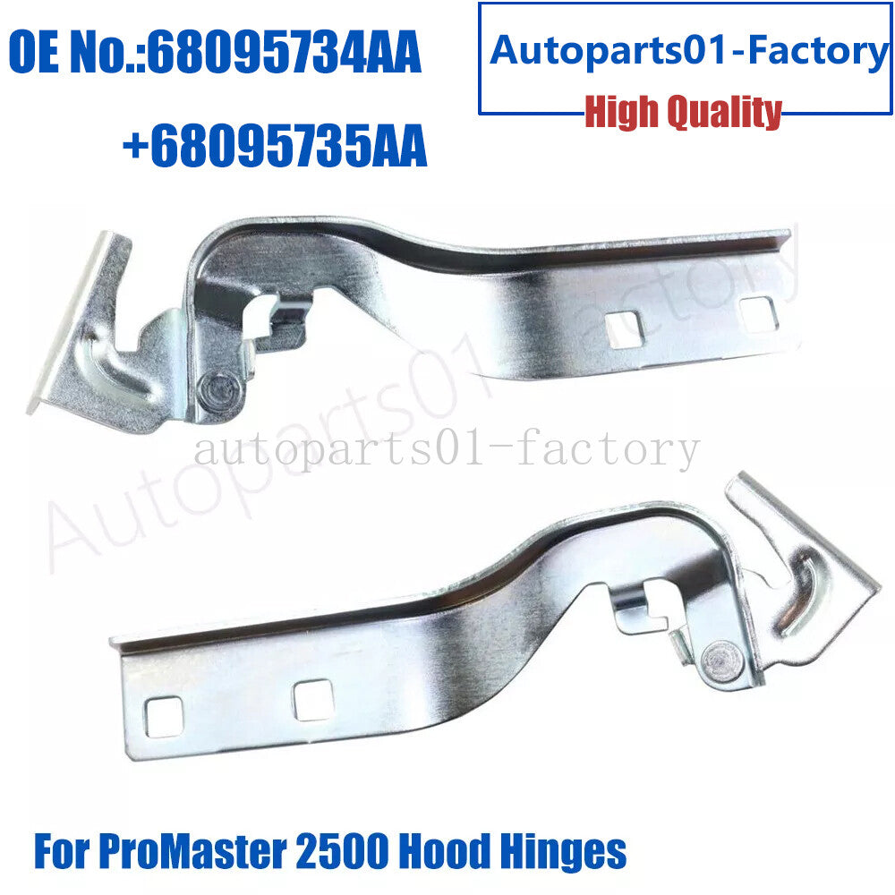 ya 5 8.7 1Pair Hood Hinges Left+Right Fit For 2014-22 for Ram ProMaster 1500 2500 3500