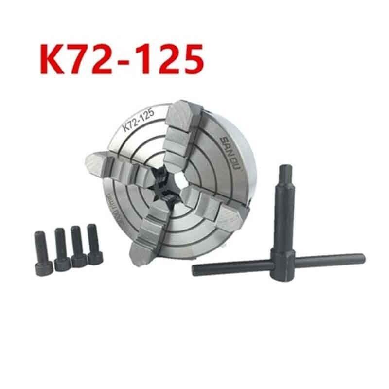 K72-125 4 Jaw Chuck/125Mm Manual Lathe Chuck/Wm210 Install Directly Chuck