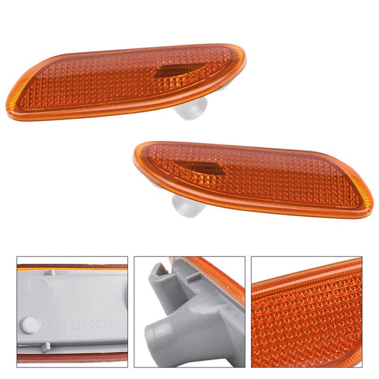 ya 12 5.22.2 Left Right Side Marker Bumper Turn Signal Lights for W203 CClass