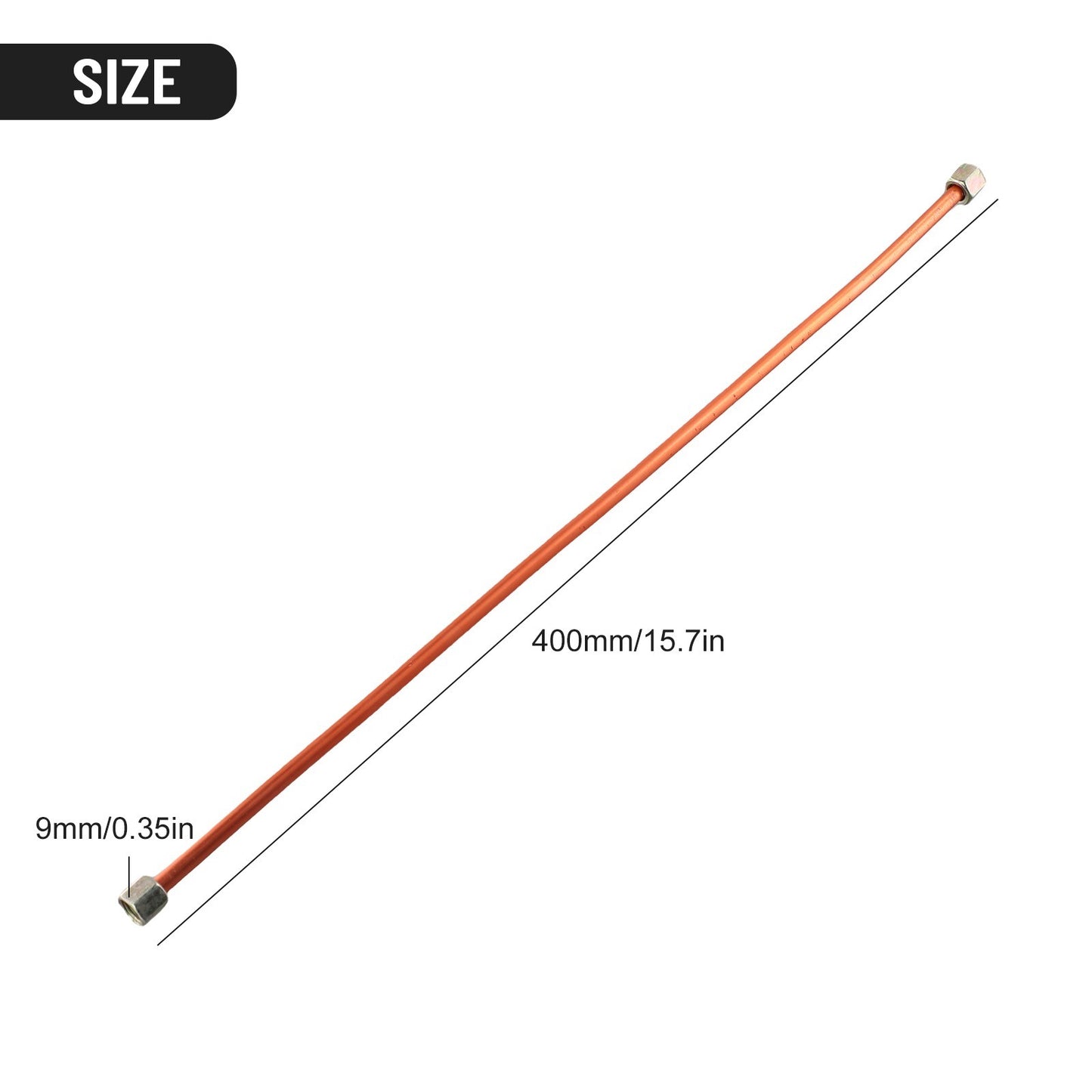 ya 14 Air Pipe Exhaust Tube Factory Home 1 Pc 400 Mm Accessories Copper Toneb