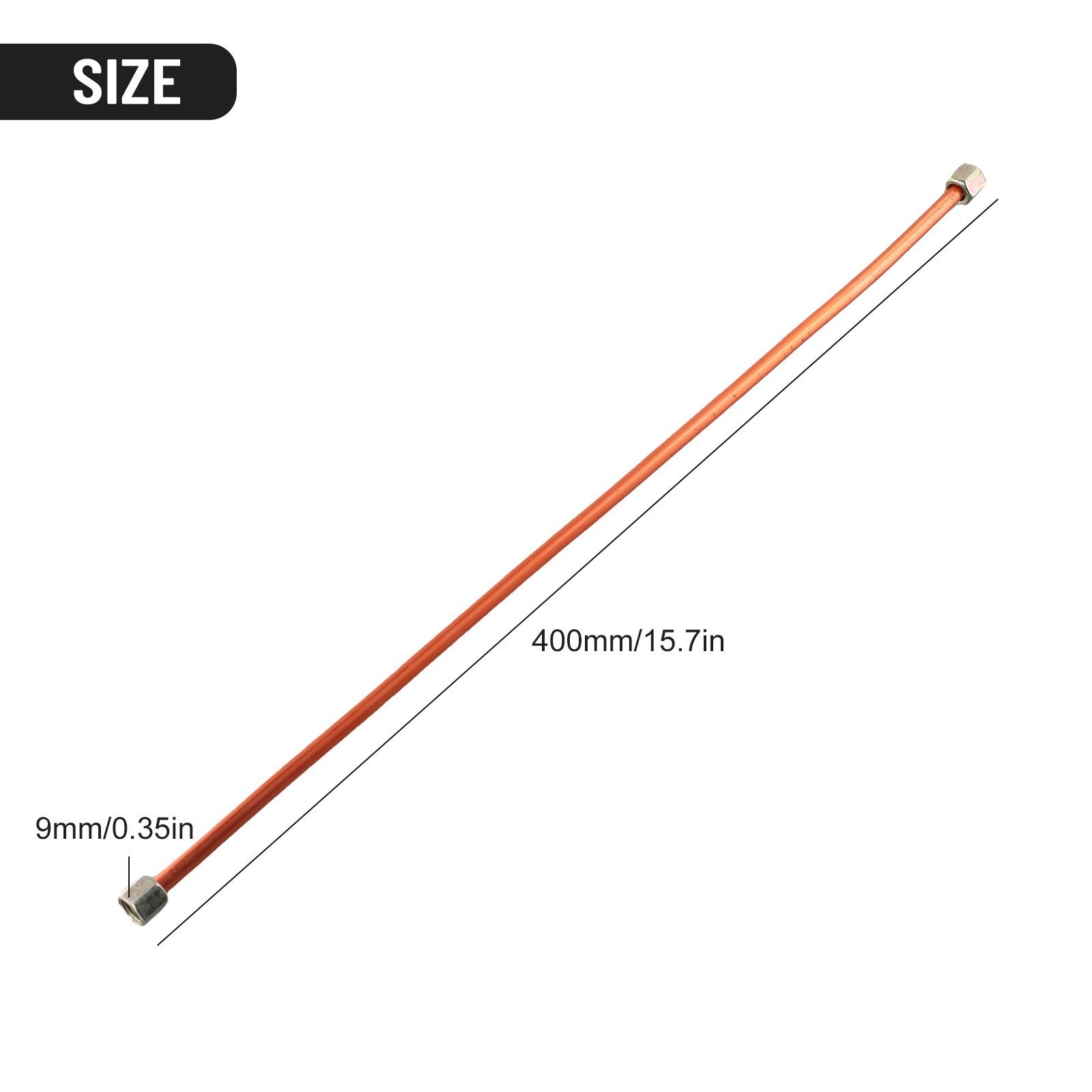 ya 14 Air Pipe Exhaust Tube Factory Home 1 Pc 400 Mm Accessories Copper Toneb
