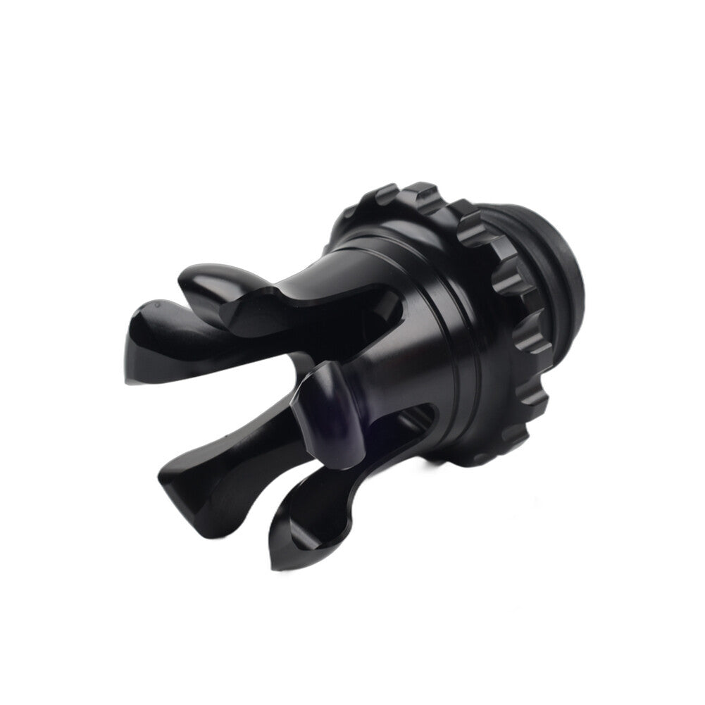 ya 5 8.7 Motorcycle Vented King Crown Gas Cap Fuel Tank Black for Harley XL883 Road King