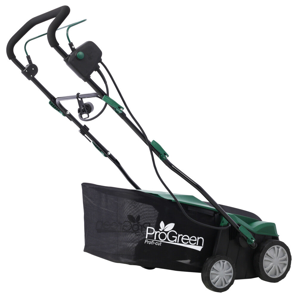 ya 28 16 Electric Scarifier/Dethatcher 15 Amp w/58QT Removable Collection Bag 2-in-1